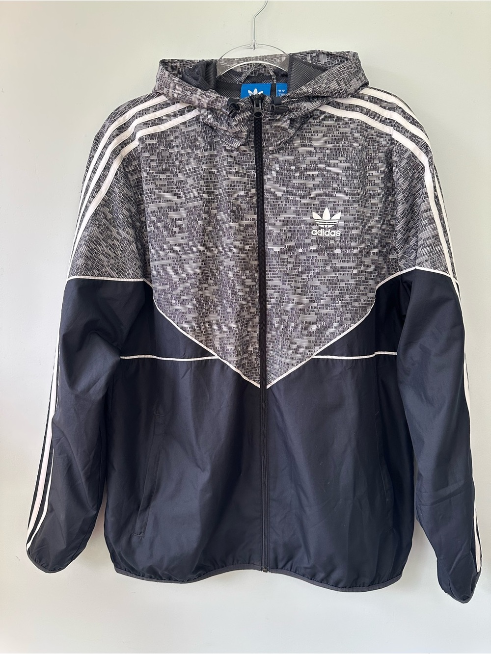 Adidas Originals Full Zip Hooded Nylon Windbreaker M